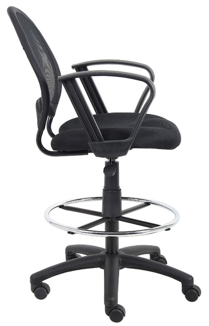 Boss Mesh Drafting Stool W/ Loop Arms B16217 Boss Mesh Drafting Stool W/ Loop Arms B16217